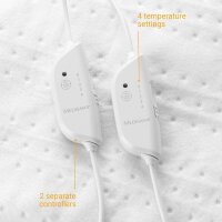 medisana HU 676 Wärmeunterbett weiß 2x 100 W