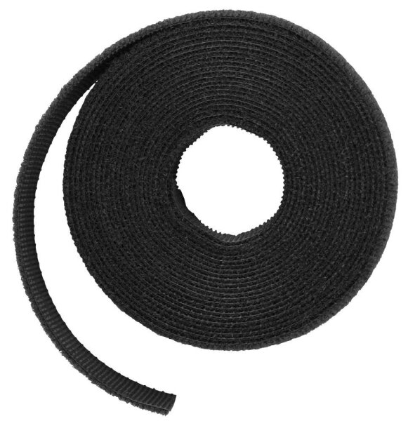 LABEL THE CABLE Klettband ROLL STRAP schwarz 3,0 m x 1,6 cm, 1 St.