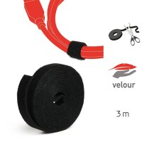 LABEL THE CABLE Klettband ROLL STRAP schwarz 3,0 m x 1,6...
