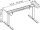 actiforce Steelforce Pro 300 Slim elektrisch höhenverstellbares Schreibtischgestell schwarz ohne Tischplatte, T-Fuß-Gestell schwarz 101,0 - 151,0 x 60,0 cm
