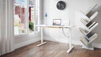 actiforce Steelforce Pro 300 elektrisch höhenverstellbares Schreibtischgestell weiß ohne Tischplatte, T-Fuß-Gestell weiß 101,0 - 151,0 x 75,0 cm