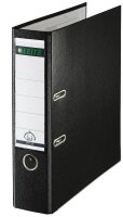 LEITZ 1010 Ordner schwarz Kunststoff 8,0 cm DIN A4, 1 St.