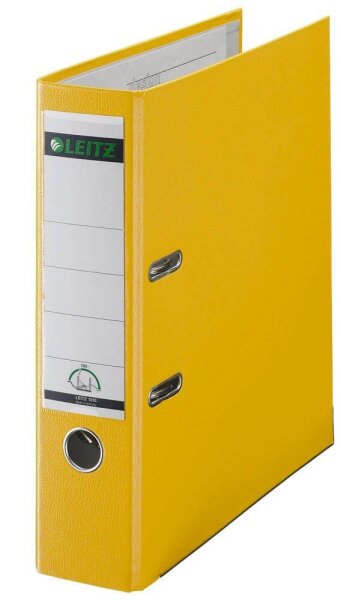 LEITZ 1010 Ordner gelb Kunststoff 8,0 cm DIN A4, 1 St.