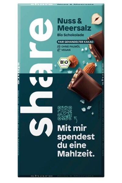 share Bio Nuss & Meersalz Schokolade 100,0 g  ( F-02-12-02 )