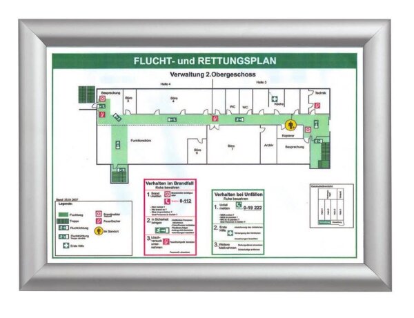 Showdown® Displays  Klapprahmen silber 24,1 x 32,8 cm, 1 St.