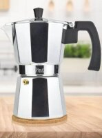 Milu Espressokocher silber, 3 Tassen