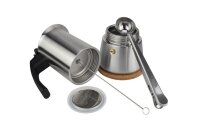 Milu Espressokocher silber, 6 Tassen