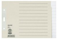 LEITZ Ordnerregister 1226 DIN A5 Vollformat blanko grau...