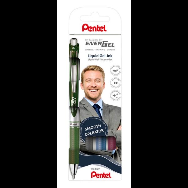 Pentel EnerGel BL77 Gelschreiber-Set 0,35 mm, Schreibfarbe: farbsortiert, 4 St.