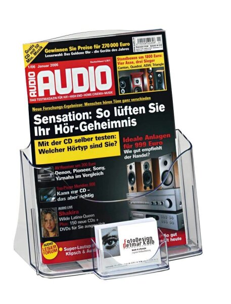 SIGEL Tischprospekthalter transparent DIN A4 24,0 x 11,5 x 29,0 cm, 1 St.