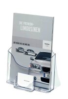 SIGEL Tischprospekthalter transparent DIN A4 24,0 x 11,5...