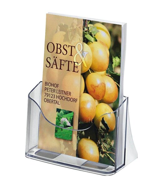SIGEL Tischprospekthalter transparent DIN A5 17,0 x 7,5 x 20,0 cm, 1 St.