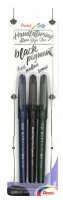 Pentel XSES14/3-ANN2 Brush-Pen schwarz, 3 St.
