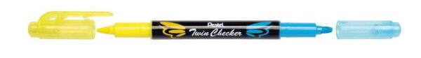 Pentel Twin Checker SLW8-GS Textmarker gelb, 1 St.