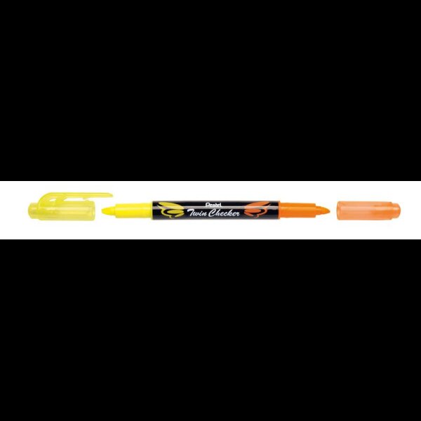 Pentel Twin Checker SLW8-GF Textmarker gelb, 1 St.