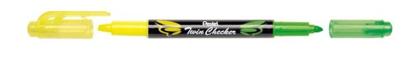 Pentel Twin Checker SLW8-GK Textmarker gelb, 1 St.