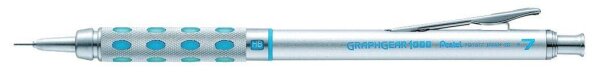 Pentel Graphgear 1000 PG101 Druckbleistift silber HB 0,7 mm, 1 St.