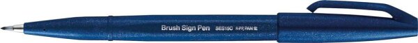 Pentel SES15C-CAX Brush-Pen blau, 1 St.