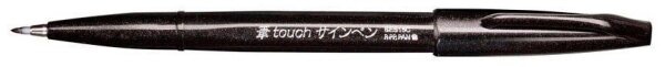 Pentel SES15C-A Brush-Pen schwarz, 1 St.