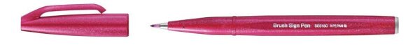 Pentel SES15C-B2X Brush-Pen rot, 1 St.