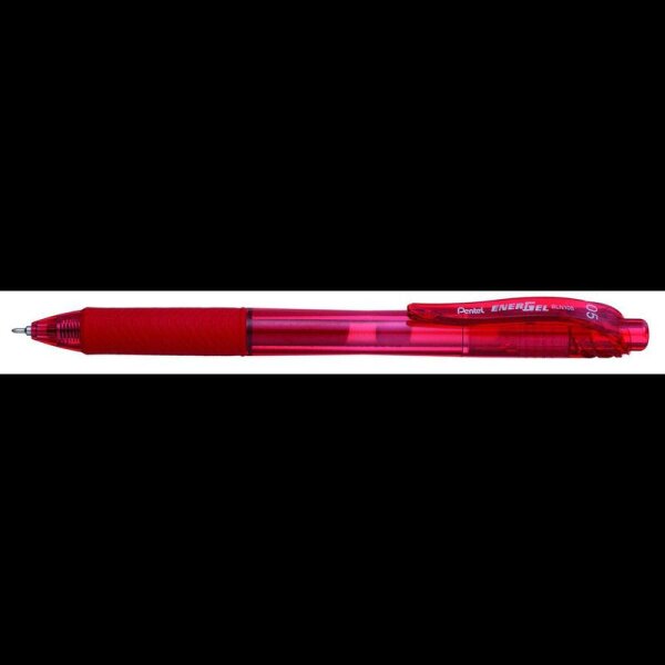 Pentel EnerGelX BLN105 Gelschreiber rot/transparent 0,25 mm, Schreibfarbe: rot, 1 St.