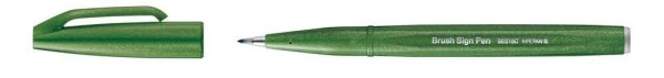 Pentel SES15C-A Brush-Pen grün, 1 St.