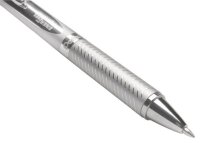 Pentel EnerGel BL407 Gelschreiber silber 0,35 mm, Schreibfarbe: schwarz, 1 St.