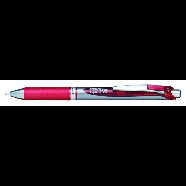 Pentel EnerGel BL80-BX Gelschreiber rot/silber 0,5 mm, Schreibfarbe: rot, 1 St.
