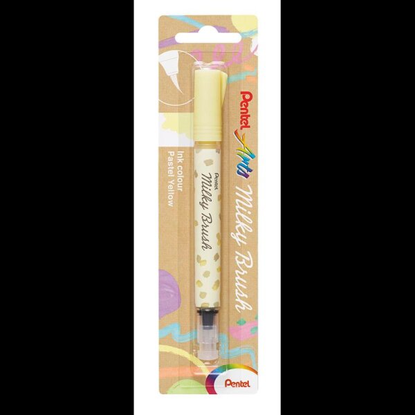 Pentel Milky Brush XGFH-PGX Brush-Pen gelb, 1 St.