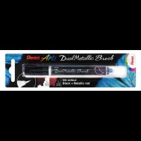 Pentel Dual Metallic Brush XGFH-DAX Brush-Pen schwarz, 1 St.