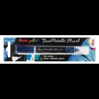 Pentel Dual Metallic Brush XGFH-DCX Brush-Pen blau, 1 St.