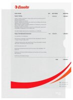 Esselte Sichthüllen 23823 DIN A4 transparent genarbt 0,12 mm, 100 St.