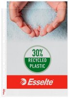 Esselte Prospekthüllen DIN A4 transparent genarbt 0,09 mm, 100 St.