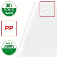 Esselte Prospekthüllen DIN A4 transparent genarbt 0,07 mm, 100 St.