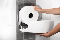KATRIN Toilettenpapierspender S 82117 schwarz, weiß Kunststoff, 1 St.