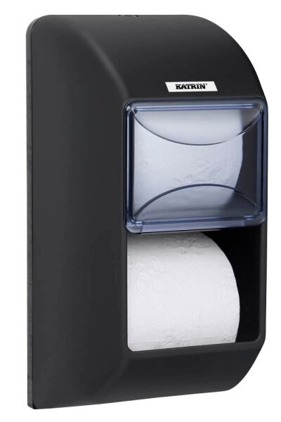 KATRIN Toilettenpapierspender 104452 schwarz Kunststoff, 1 St.