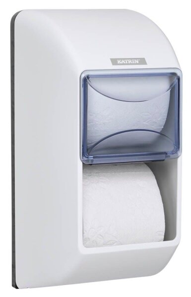 KATRIN Toilettenpapierspender 92384 weiß Kunststoff, 1 Rollen