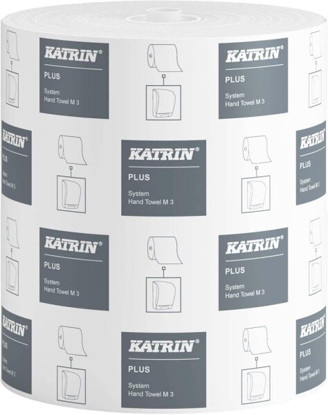 KATRIN Handtuchrollen Plus System M3 3-lagig weiß, 6 Rollen