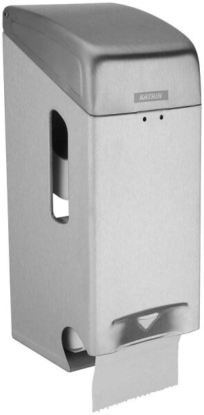 KATRIN Toilettenpapierspender 989706 silber gebürsteter Stahl, 1 St.