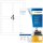 HERMA Flaschenetiketten 8882 weiß 90,0 x 120,0 mm, 10 Blatt
