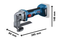 BOSCH Professional GSC 18V-16 E Akku-Blechschere 18,0 V, mit 2 Akkus