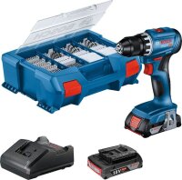 BOSCH Professional GSR 18V-45 Akku-Bohrschrauber-Set 18,0...