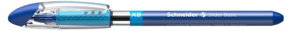 Schneider Kugelschreiber Slider Basic XB blau/transparent, Schreibfarbe: blau, 10 St.