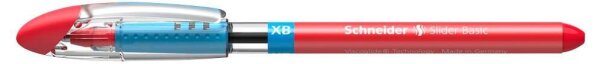 Schneider Kugelschreiber Slider Basic XB rot/transparent, Schreibfarbe: rot, 10 St.