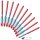 Schneider Kugelschreiber Slider Basic M rot/transparent, Schreibfarbe: rot, 10 St.