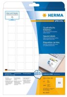 HERMA Etiketten 10107 weiß 25,4 x 25,4 mm, 25 Blatt