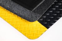 miltex Anti-Ermüdungsmatte Yoga Deck Ultra schwarz, gelb 90,0 x 150,0 cm