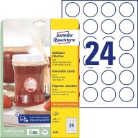 AVERY Zweckform Etiketten 5080 weiß 40,0 x 40,0 mm,...