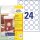 AVERY Zweckform Etiketten 5080 weiß 40,0 x 40,0 mm, 10 Blatt