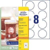 AVERY Zweckform Etiketten 5081 weiß 65,0 x 65,0 mm,...